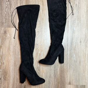 Elegant Black Over-the-Knee Boots